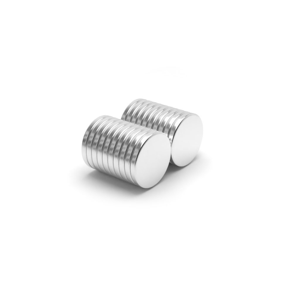 Round Circular Disc Neodymium magnet with dimensions 8mm x 1mm Disc, grade N42, featuring a nickel-copper-nickel coating and an 0.43KG pull force, commonly used in DIY, crafts, furniture design, fixings, kitchen design, sale display units, scale models, lock mechanisms, science experiments, computing and many more.