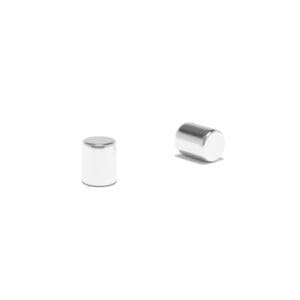 Round Circular Cylinder Rod Neodymium magnet with dimensions 4mm x 5mm, grade N42 , featuring a nickel-copper-nickel coating and an 0.61 KG pull force, commonly used in DIY, crafts, furniture design, fixings, kitchen design, sale display units, scale models, lock mechanisms, science experiments, computing and many more.