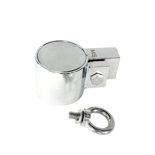 Heavy-duty fishing magnet brand Magnet Store 550 Pro Clamp featuring a nickel-copper-nickel coating and an 1,100KG pull force, commonly used in for retrieving items from bodies of water such as canals and rivers.