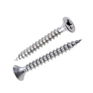 Steel Ponzidriv screws 4mm x 40mm (No. 8 x 1 – 1/4″) ideal for screwing into chipboard and most wooden surfaces.