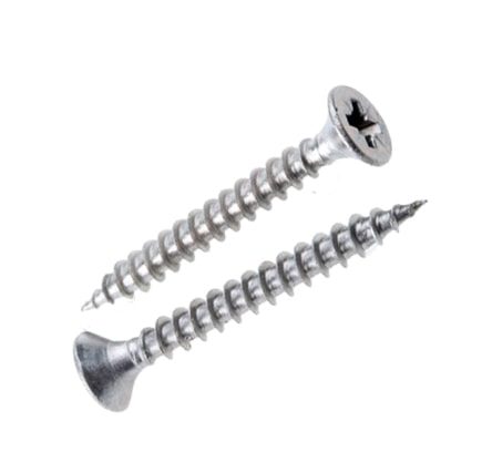 Steel Ponzidriv screws 4mm x 40mm (No. 8 x 1 – 1/4″) ideal for screwing into chipboard and most wooden surfaces.