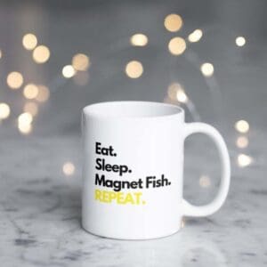 Novelty magnet fishing mugs perfect for magnet fishing enthusiasts alike.