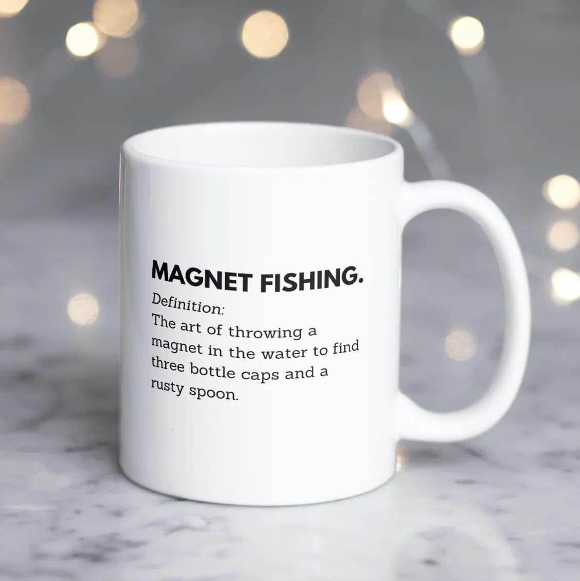 Novelty magnet fishing mugs perfect for magnet fishing enthusiasts alike.