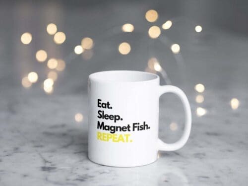 Novelty magnet fishing mugs perfect for magnet fishing enthusiasts alike.