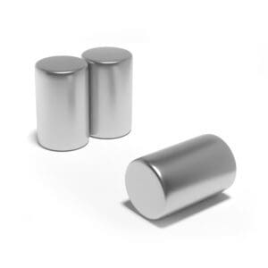 Round Circular Cylinder Rod Neodymium magnet with dimensions 18mm x 30mm, grade N52 , featuring a nickel-copper-nickel coating and an 18.90KG pull force, commonly used in DIY, crafts, furniture design, fixings, kitchen design, sale display units, scale models, lock mechanisms, science experiments, computing and many more.