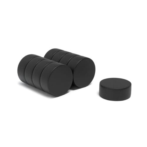 20mm x 8mm Neodymium Disc Black Epoxy Magnet N52 (13.10KG Pull)