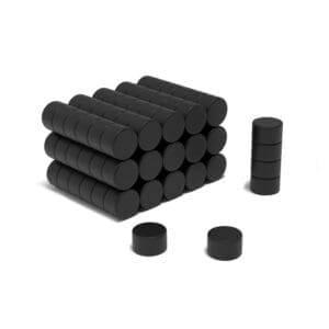 5mm x 3mm Neodymium Disc Black Epoxy Magnet N50 (0.78KG Pull)