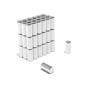 6mm x 12mm Neodymium Cylinder Magnet N54 (1.99KG Pull)