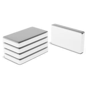 25mm x 15mm x 4mm Neodymium Block Magnet N52 (8.57KG Pull)