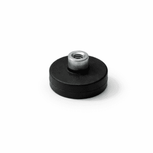 22mm x 6mm Rubber Coated Neodymium Disc Magnet with Screwed Bush (4.5KG Pull)