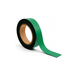 Green Magnetic Tape Roll, Flexible Magnetic Strip - 10 Metre