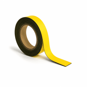 Yellow Magnetic Tape Roll, Flexible Magnetic Strip- 10 Metre